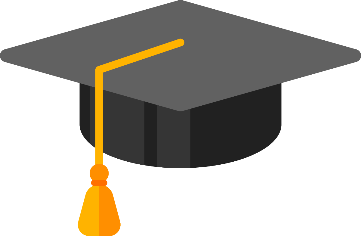 Icon of globe with garduation cap